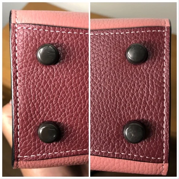 S⭕️LD‼️ Coach Tabby Top Handle 20 in Colorblock Leather - Picture 6 of 12